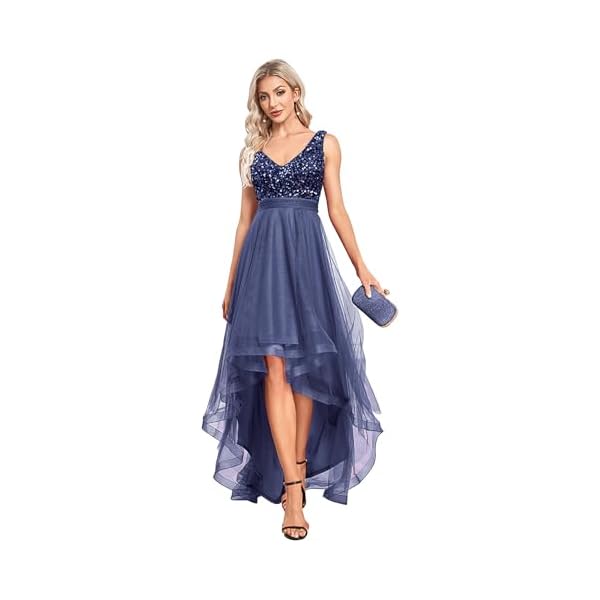 Sleeveless Sequin Bridesmaid Dress for Wedding Guest Glitter A Line Evening Gown Tulle Prom Dresses